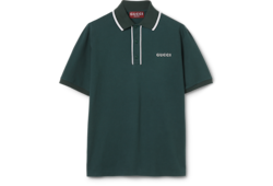 Polo de piqué de algodón con bordado