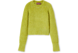 Jersey de mezcla de lana de angora cepillada