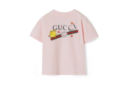 T-shirt neonato in cotone con stampa