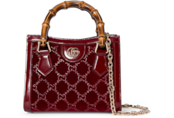 Borsa shopping Gucci Diana con cristalli misura piccola