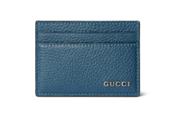 Card case with Gucci script