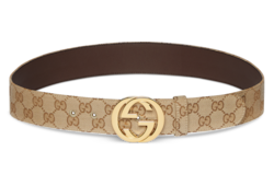 Ceinture avec boucle GG enlacés