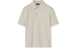 Polo in piquet di cotone con ricamo