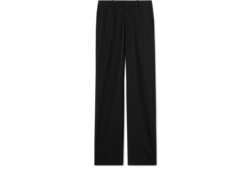 Pantalón de sarga de seda y lana