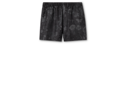 Shorts aus Seidentwill mit Print