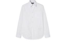 Cotton poplin shirt with embroidery