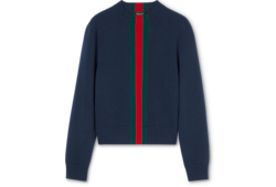 Fine knit wool sweater with Web