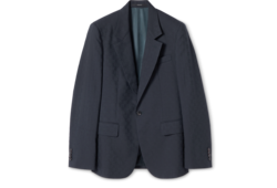 Single-breasted GG wool jacket