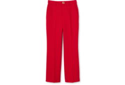 Hose aus Woll-Crêpe mit Doppel G Knopf