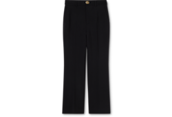 Hose aus Woll-Crêpe mit Doppel G Knopf