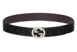 Reversible belt with Interlocking G buckle