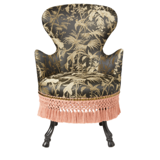 Tropical jacquard armchair
