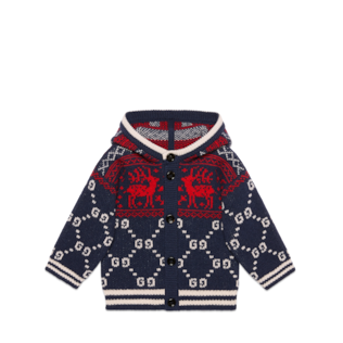 Baby GG Rentier-Cardigan aus Wolle