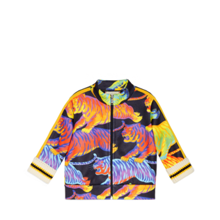 Baby sweatshirt with rainbow tigers