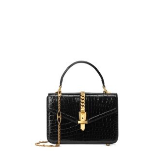 Mini sac à main Sylvie 1969 en crocodile