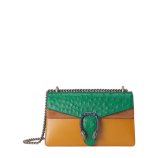 Dionysus ostrich small shoulder bag