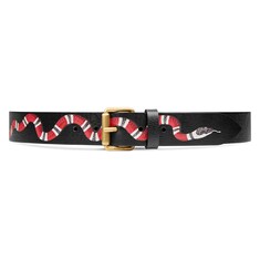 Ceinture en cuir avec serpent