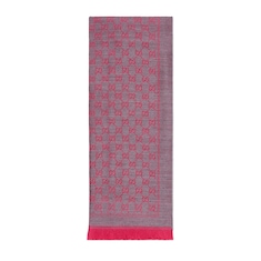 Wool GG jacquard scarf