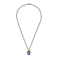 Collier tête de lion avec cristal