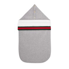 Baby Fußsack aus Jersey mit Webstreifen