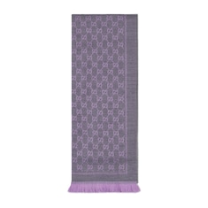 Wool GG jacquard scarf