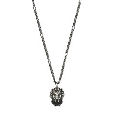 Collier tête de lion avec cristal