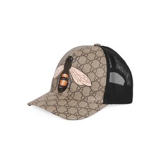 Bee print GG Supreme baseball hat