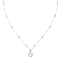 Collier en argent 925 double G