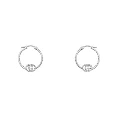 Boucles d'oreilles GG Running et diamants
