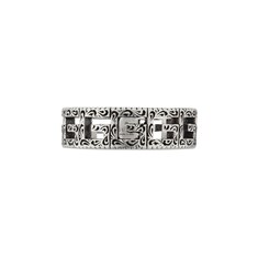 Bague en argent 925 avec G carré