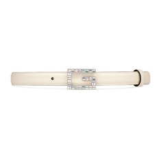 Leather belt with Square G buckle
