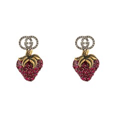 Boucles d'oreilles à pendentif fraise