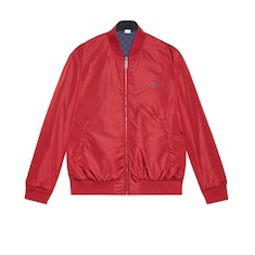 Blouson aviateur réversible en nylon GG