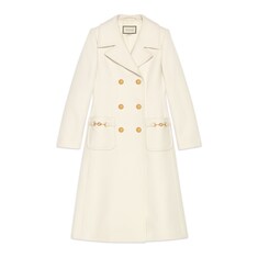 Double-breasted wool coat
