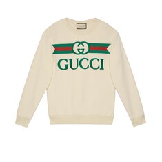 Sweat-shirt oversize avec logo Gucci