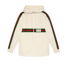 Cotton jacket with Gucci label