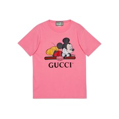 Футболка оверсайз с принтом Disney x Gucci