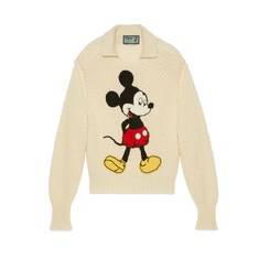 Свитер из шерсти с принтом Disney x Gucci