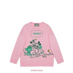 Свитер из шерсти с принтом Disney x Gucci