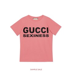 T-shirt à imprimé Gucci Sexiness pour femme