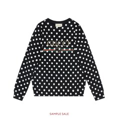 Gucci logo polka dot print sweatshirt