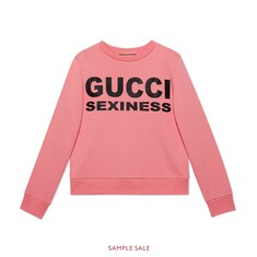 Sweat-shirt à imprimé Gucci Sexiness pour femme