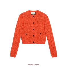 Cotton bouclé cardigan