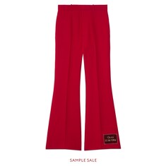 Pantalon évasé en laine et soie avec Gucci Eterotopia