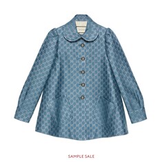 Light GG lamé coat