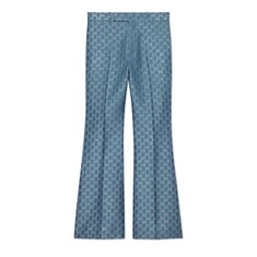Light GG lamé flare pant