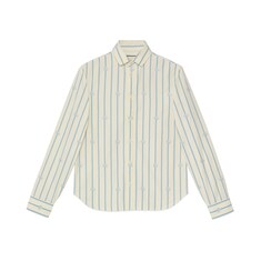 Chemise en coton Double G à rayures