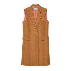 Long faille vest
