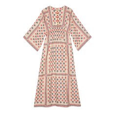 GG flower fil coupé long kaftan dress