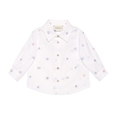 Chemise pour bébé avec symboles en fil de coton coupé